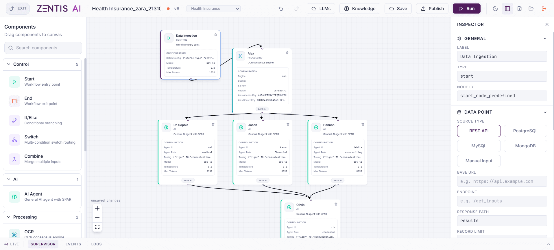 Image, full workflow canvas